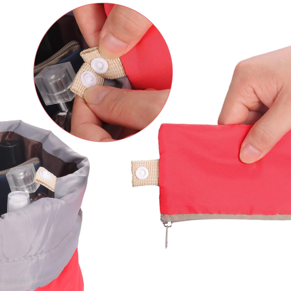Travel Foldable Cosmetic Bags w/ Drawstring