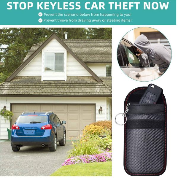 Polyester Anti-magnetic anti-theft car key pouch