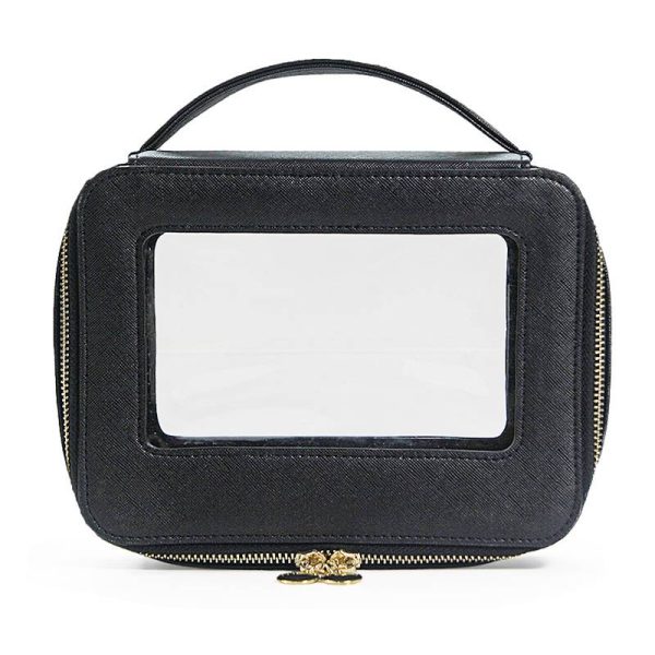 PU Leather Clear Portable Makeup Bag
