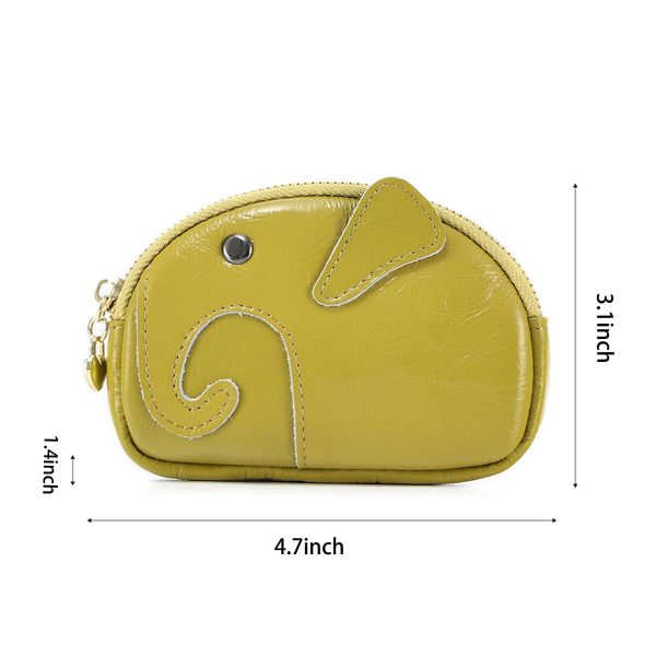 Dermis elephant coin wallet handbag