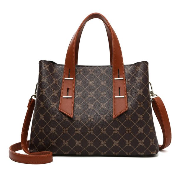 Printed Women's Handbag Retro Style Commuter Shoulder Bag Wo