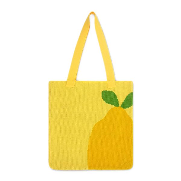 Polyester Fruit Woven Tote Bag