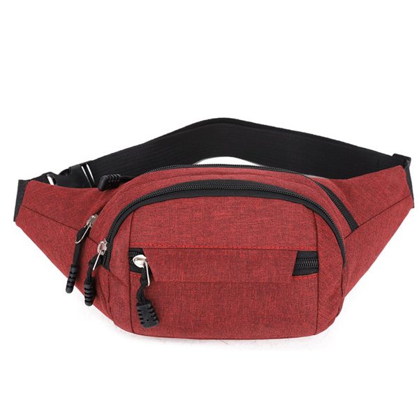 Nylon Fanny Bag With 4 Pockets