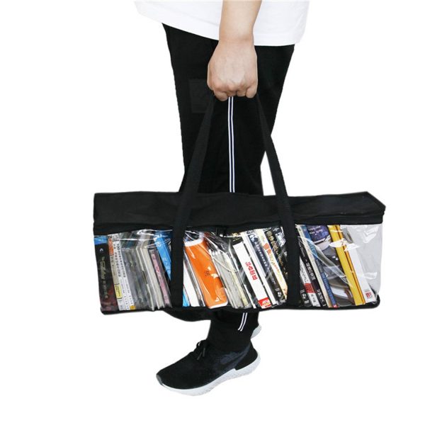 PVC Transparent Large Capacity Book Carrying Tote Bag