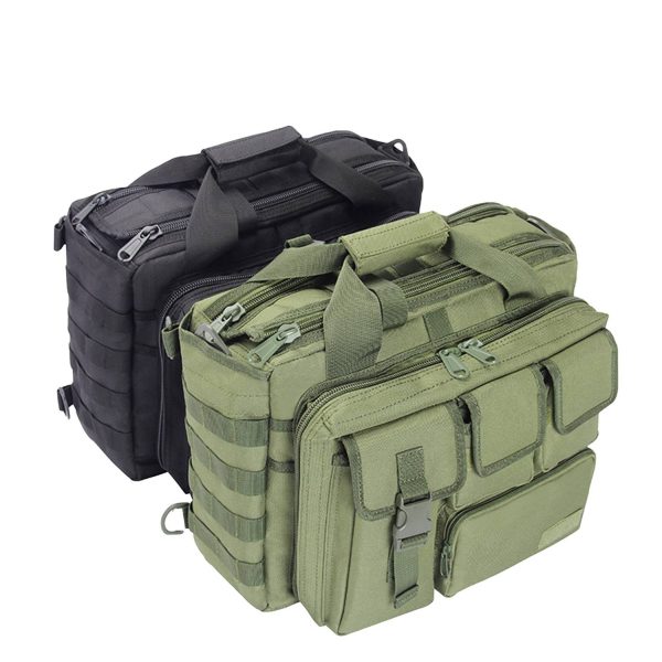 Military Laptop Messenger Multifunction Briefcase for Men