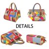 Genuine Leather Hand-paneled colourful cross-body bag