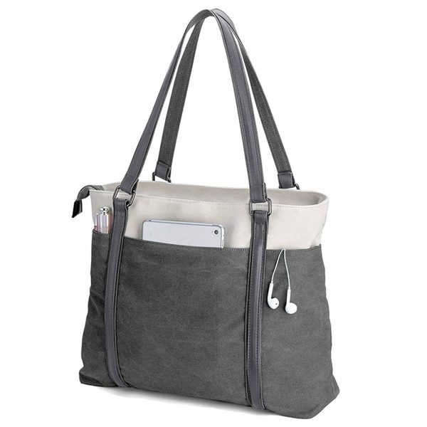Canvas Lightweight Laptop Tote Bag for Work