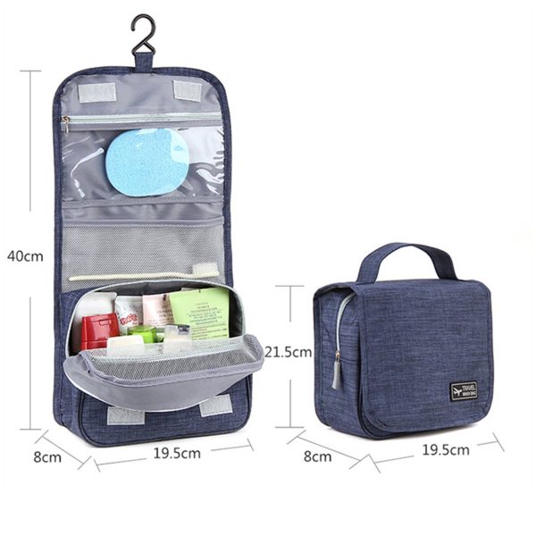 Polyester Waterproof Hanging Toiletry Bags