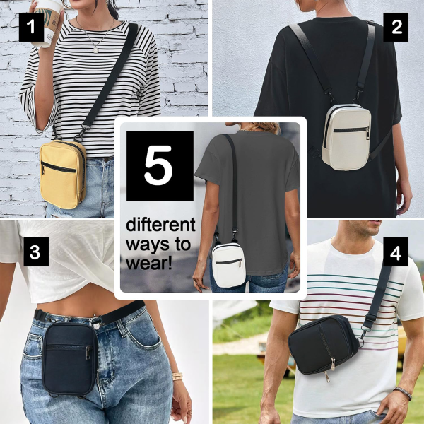 Fanny Packs Multi Position Waist Bag