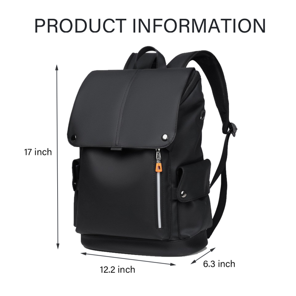 Oxford Waterproof Buckle-Flap Backpack