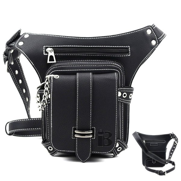 PU Steampunk vintage belt bag fanny pack