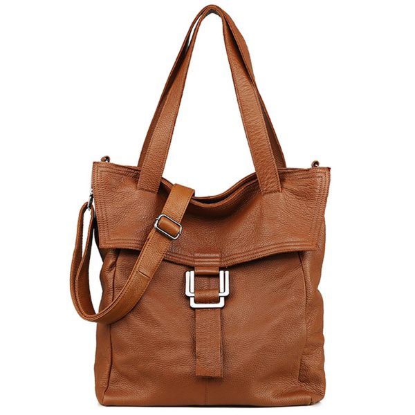 Genuine Leather Tote Shoulder Bag for Women