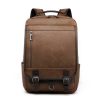 PU Leather Multi-function Retro Casual Backpack