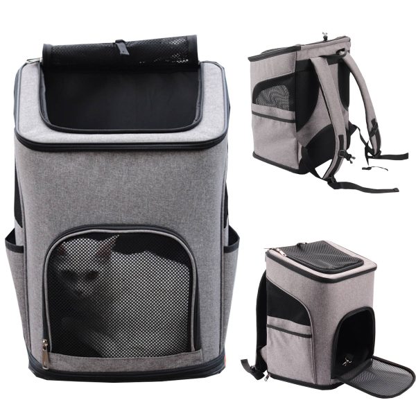 Oxford cloth large capacity shoulder breathable pet backpack