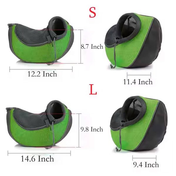 Portable crossbody shoulder breathable mesh outdoor bag