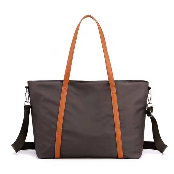 Leather Nylon Shoulder Crossbody Bag