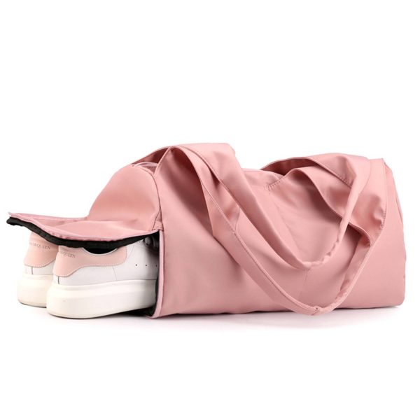 Nylon sports totes bags with shoes compartment for women