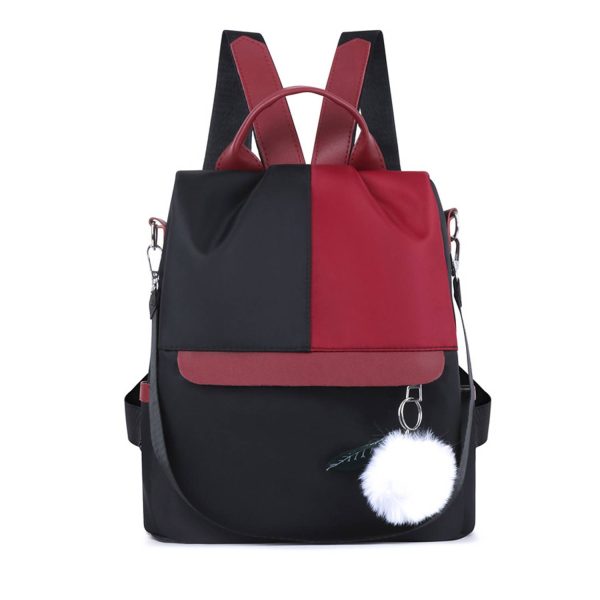 Oxford Patchwork Satchel Backpack