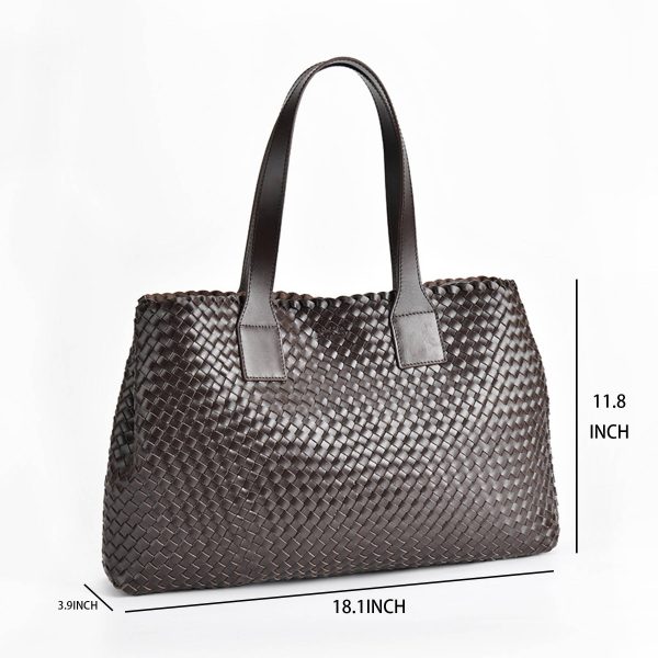 Genuine Leather Large Summer Beach Travel Tote Bag