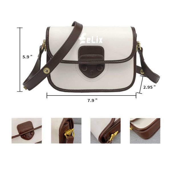 Solid-Color Single-Shoulder Small Square Bag