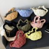 Crinkled down cotton cloud cross-body bag