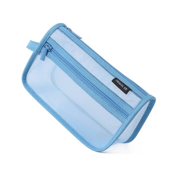Mesh Pencil Case w/ Handle and Zipper