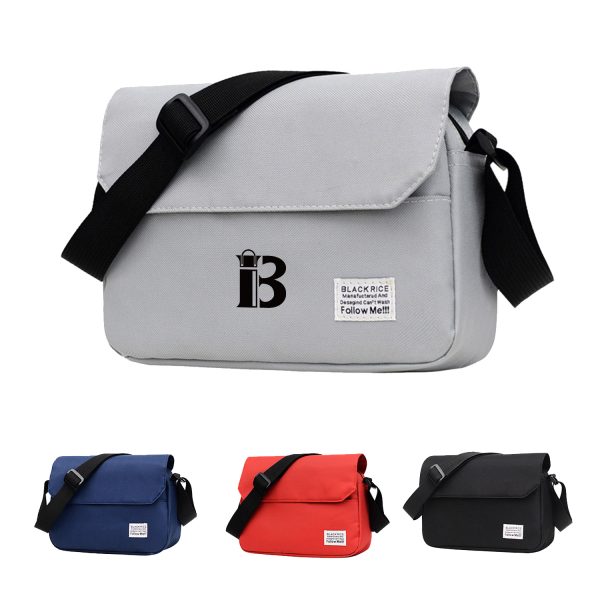 Nylon Messenger Crossbody Bag