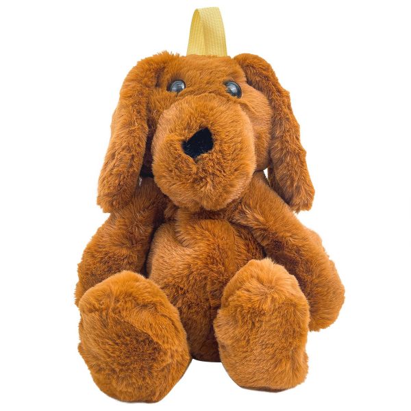 Cotton Plush puppet dog backpack for kids