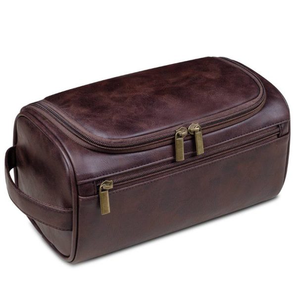Pu Leather Personalized Toiletry Bag