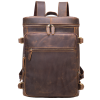 Men's retro Genginue leather backpack