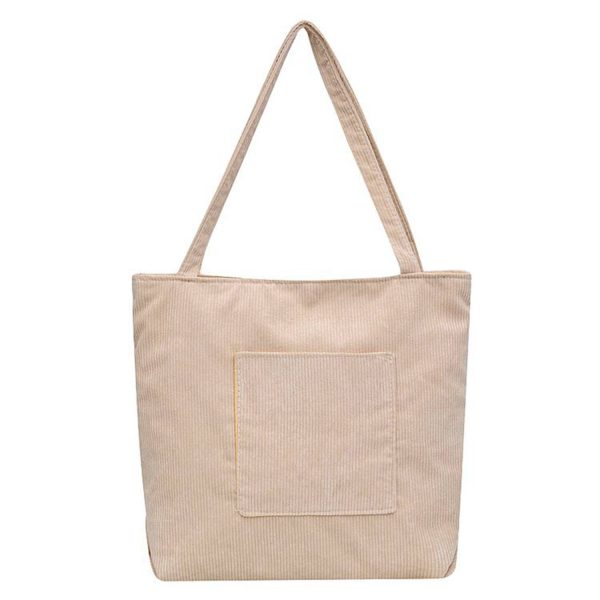 Customized Corduroy Tote Bag
