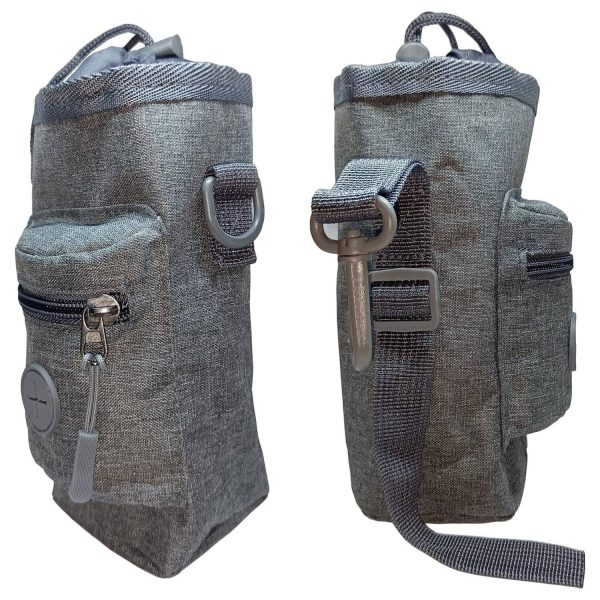 3-in-1 pet treat carrier and waste bag dispenser