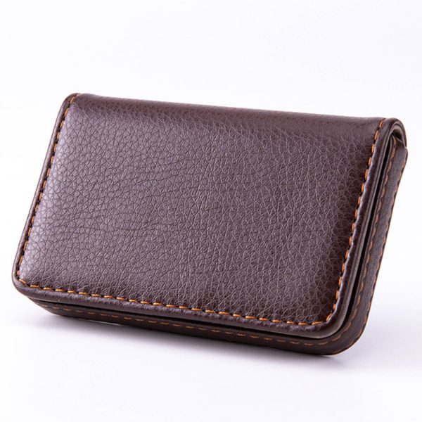 PU leather business card storage bag