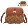 Jute Versatile cross-body straw bag