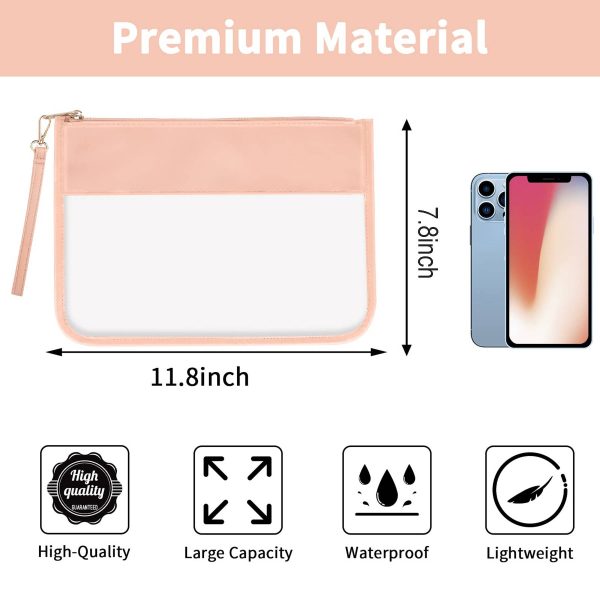 Travel Makeup Bag Clear Zipper Pouch