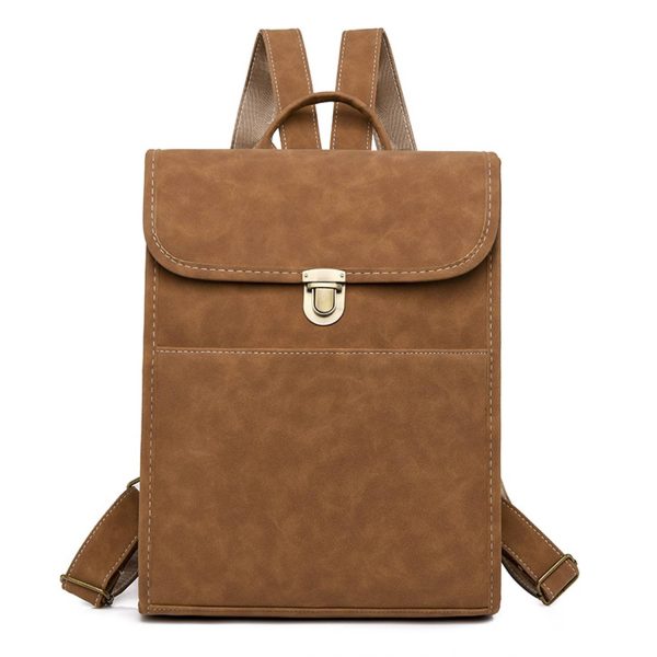 PU large-capacity simple casual backpack