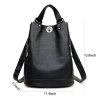 Pu high-capacity Bucket Backpack Women