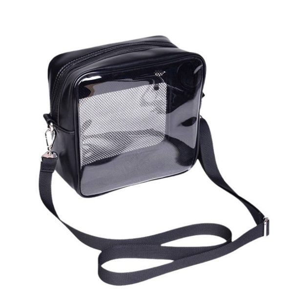 Clear Waterproof Crossbody Bag with Adjustable Strap