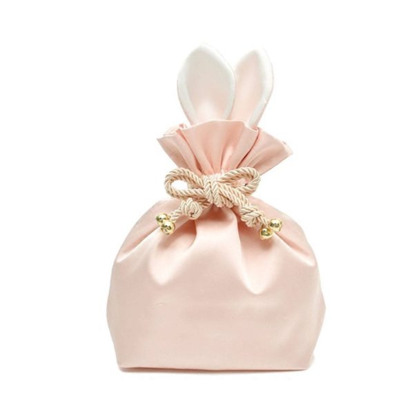 Silk Drwastring Bunny Ear Bag