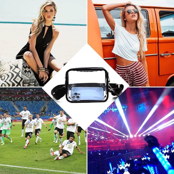 PVC Clear Crossbody shoulder Stadium Bag for Women
