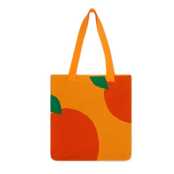 Polyester Fruit Woven Tote Bag