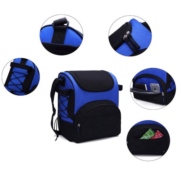 Multi Compartment Portable Thermal Cooler Insulated Bag