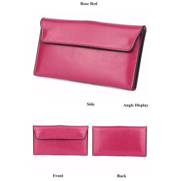 Genuine Leather Large Capacity Ultra-thin Women's Wallet