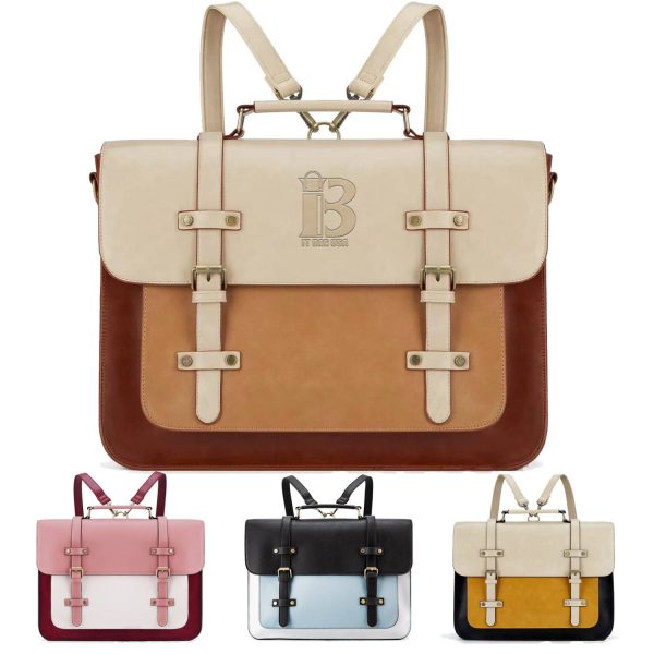 Laptop for Women 15.6 inch Briefcase Genuine Leather Bag