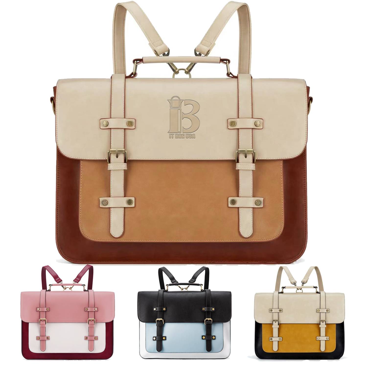 Laptop for Women 15.6 inch Briefcase Genuine Leather Bag