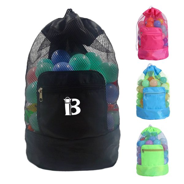 Large Beach Drawstring Backpack
