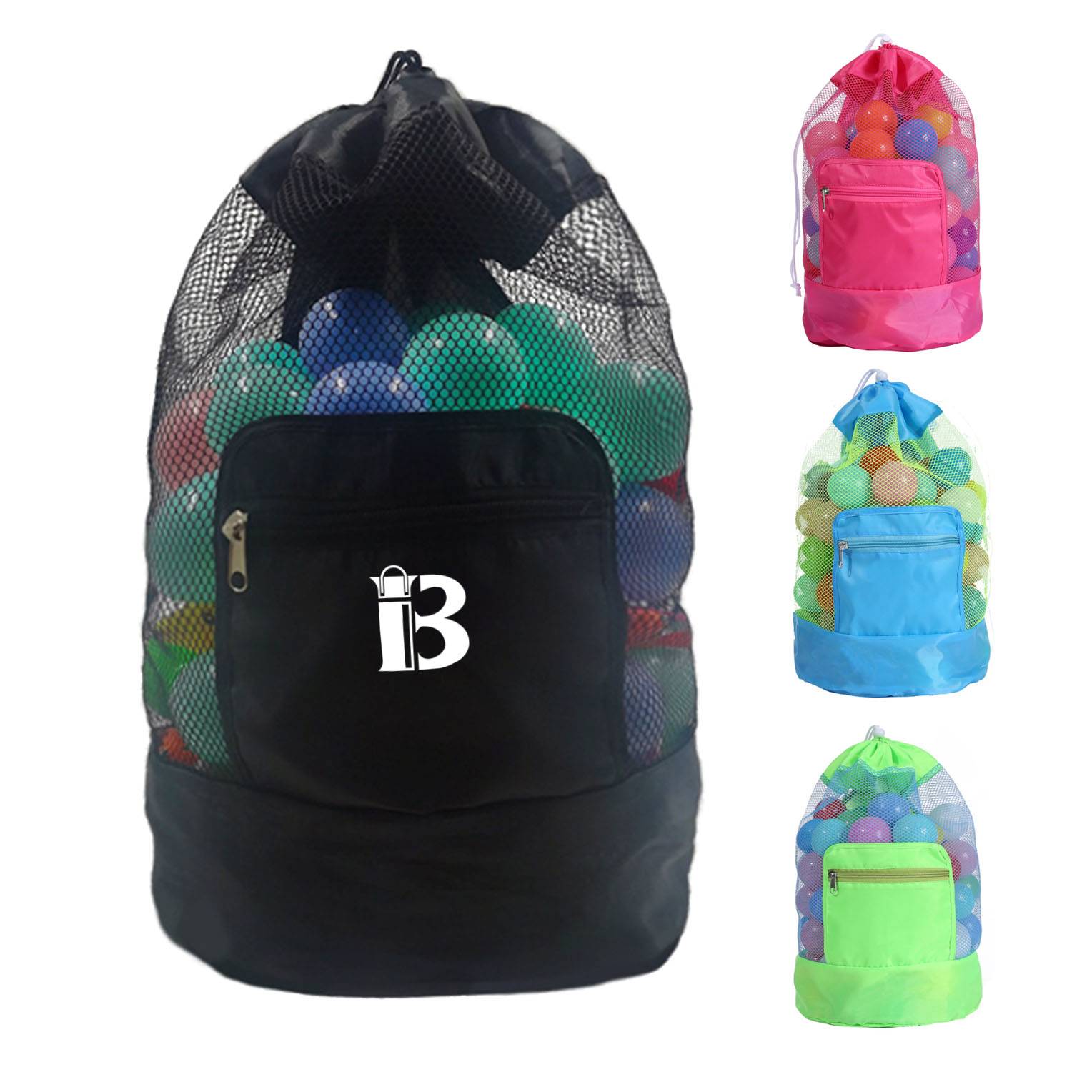 Large Beach Drawstring Backpack