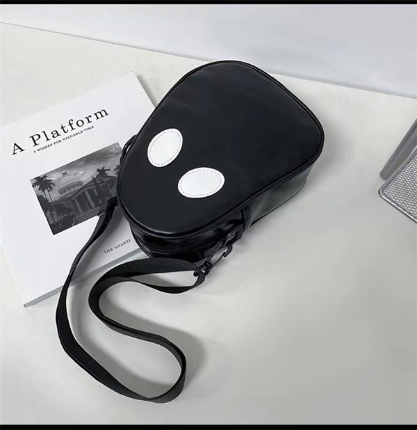 PU Leather Ghost Face Crossbody Bag