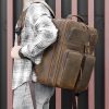 Large Genuine Leather Backpack for Men