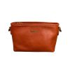 Genuine Leather Single Shoulder Retro Wide Crossbody Bag